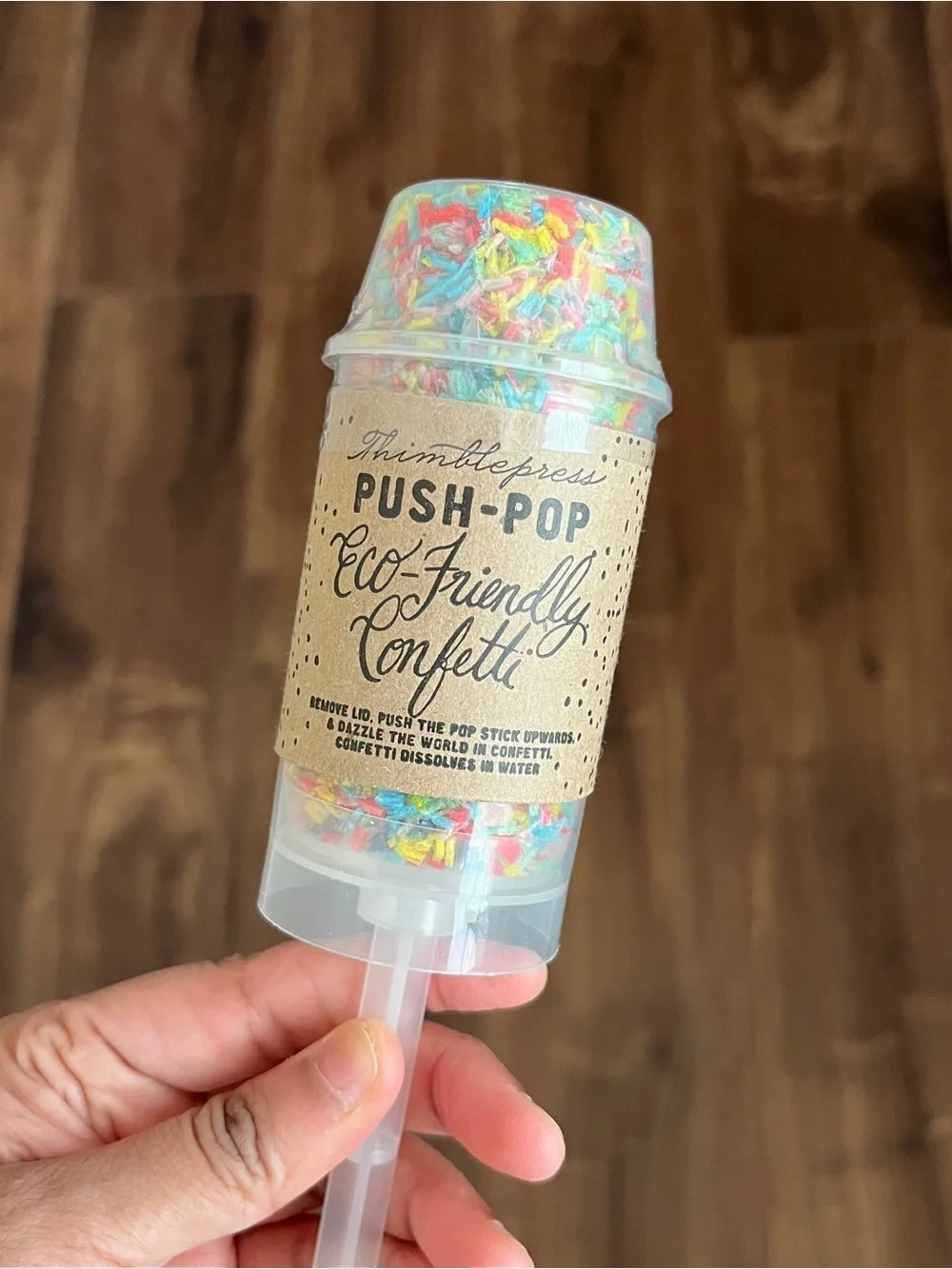 Push-pop confetti celebration birthday wedding graduation eco friendly baby